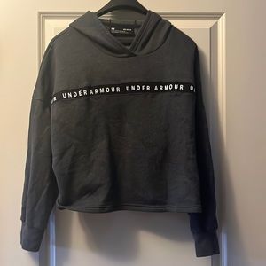 Cropped under armour hoodie
